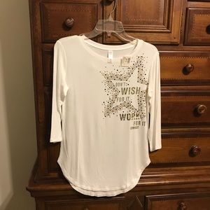 Justice Active 3/4 length t-shirt size 14 girls